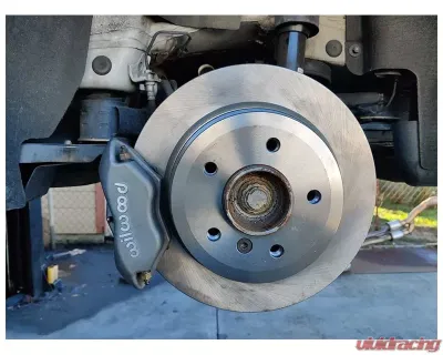 VTT F3X Ultimate Rear Drag Brake Conversion Kit Dyna Lite Plain Silver - VTT-BRAKE-F3X-1-SIL