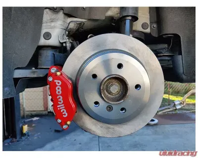 VTT F3X Ultimate Rear Drag Brake Conversion Kit Dyna Pro Plain Red - VTT-BRAKE-F3X-5-RED