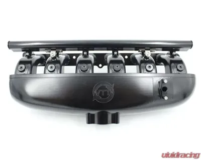 VTT N54 Billet Center Feed Intake Manifold Black - VTT-CENTERFEED-BLK