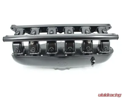 VTT N54 Billet Center Feed Intake Manifold Black - VTT-CENTERFEED-BLK