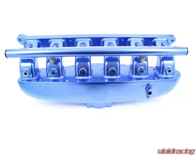 VTT N54 Billet Center Feed Intake Manifold Blue - VTT-CENTERFEED-BLUE