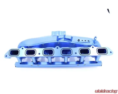 VTT N54 Billet Center Feed Intake Manifold Blue - VTT-CENTERFEED-BLUE