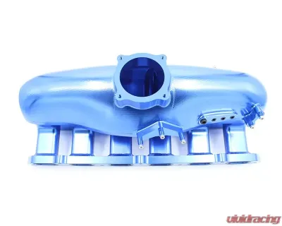 VTT N54 Billet Center Feed Intake Manifold Blue - VTT-CENTERFEED-BLUE