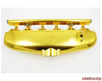 VTT N54 Billet Center Feed Intake Manifold Gold - VTT-CENTERFEED-GOLD
