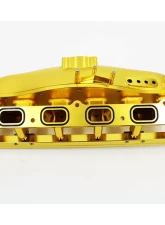 VTT N54 Billet Center Feed Intake Manifold Gold                                     - VTT-CENTERFEED-GOLD - Image 3