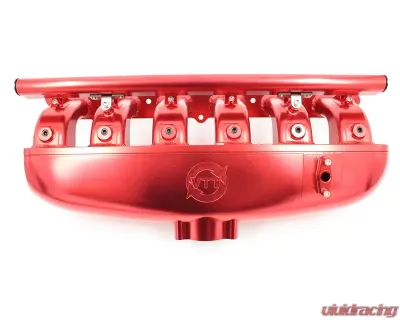 VTT N54 Billet Center Feed Intake Manifold Red - VTT-CENTERFEED-RED