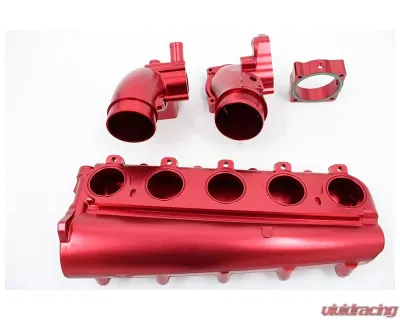 VTT DAZA Billet Intake Manifold Plenum Upgrade Only Red - VTT-DAZA-MANIOLD-7