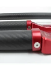 VTT Carbon Fiber Strut Braces Red BMW M3 | M4 2021-2024                                     - VTT-G8X-CAR-STRUT-RED-1 - Image 4