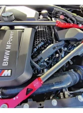 VTT Carbon Fiber Strut Braces Red BMW M3 | M4 2021-2024                                     - VTT-G8X-CAR-STRUT-RED-1 - Image 7