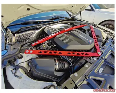 VTT G80/82 CNC Billet Aluminum Strut Braces Red - VTT-G8X-STRUT-RED