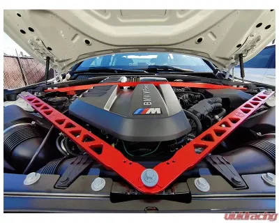 VTT G80/82 CNC Billet Aluminum Strut Braces Red - VTT-G8X-STRUT-RED