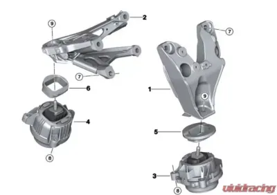 VTT Billet Motor Mount Inserts F8X S55 Both Inserts New OEM Mounts - VTT-INSERT-7