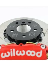 VTT Ultimate Front Drag Brake Kit HD Version 6 Piston Red Volkswagen Golf | GTI 2014-2019                                     - VTT-MQB-BRAKE-1-RED-2-1 - Image 2