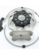 VTT Ultimate Front Drag Brake Kit Scalloped Version 4 Piston Silver Volkswagen Golf | GTI 2014-2019                                     - VTT-MQB-BRAKE-3-SIL-1 - Image 2