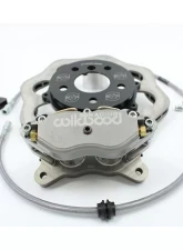 VTT Ultimate Front Drag Brake Kit Scalloped Version 4 Piston Silver Volkswagen Golf | GTI 2014-2019                                     - VTT-MQB-BRAKE-3-SIL-1 - Image 2