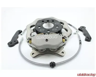 VTT Ultimate Front Drag Brake Kit Scalloped Version 4 Piston Silver Volkswagen Golf | GTI 2014-2019 - VTT-MQB-BRAKE-3-SIL-1