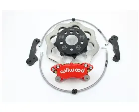 VTT Ultimate Front Drag Brake Kit Scalloped Version 4 Piston Red Volkswagen Golf | GTI 2014-2019