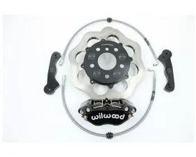 VTT Ultimate Front Drag Brake Kit Scalloped Version 4 Piston Black Volkswagen Golf | GTI 2014-2019
