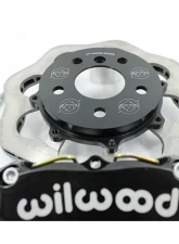 VTT Ultimate Front Drag Brake Kit Scalloped Version 4 Piston Black Volkswagen Golf | GTI 2014-2019                                     - VTT-MQB-BRAKE-3-BLK-1 - Image 2