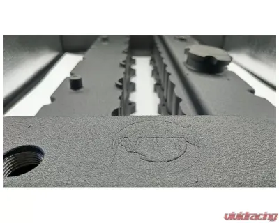 VTT Modular Cast Aluminum CNC Valve Cover Wrinkle Red - VTT-N54-CAST-VC-1-Red