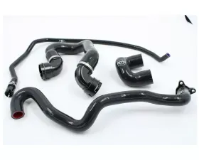 VTT Billet/Silicone N54 Coolant Hose Kit Full Black