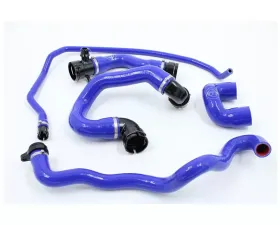VTT Billet/Silicone N54 Coolant Hose Kit Full Blue
