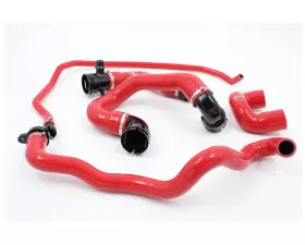 VTT Billet/Silicone N54 Coolant Hose Kit Full Red
