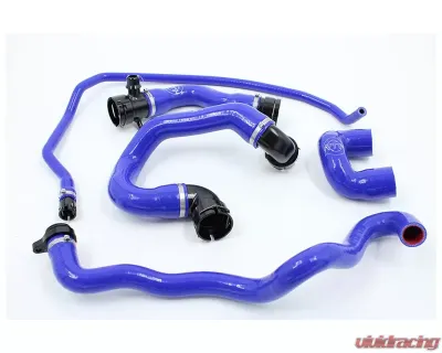 VTT Billet/Silicone N54 Coolant Hose Kit Rad Blue - VTT-N54-COOLANT-RAD-BLUE
