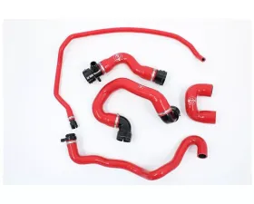 VTT Billet/Silicone N54 Coolant Hose Kit Rad Red