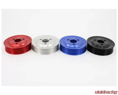 VTT Billet N5X Power Steering Pulley Clear BMW 1M Coupe | 1356i | 335i | 335xi 2006-2011 - VTT-N54-PS-PULLEY-RAW