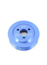 VTT Billet N5X Power Steering Pulley Blue BMW 1M Coupe | 1356i | 335i | 335xi 2006-2011                                     - VTT-N54-PS-PULLEY-BLUE - Image 5