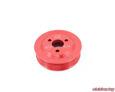 VTT Billet N5X Power Steering Pulley Red BMW 1M Coupe | 1356i | 335i | 335xi 2006-2011 - VTT-N54-PS-PULLEY-RED