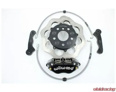 VTT GC Front Drag Brake Kit Scalloped 6 Piston Black Toyota Supra A90 2020-2024 - VTT-SUPRA-BRAKE-3-BLK-2
