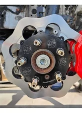 VTT GC Front Drag Brake Kit Scalloped Version Red Toyota Supra A90 2020-2024                                     - VTT-SUPRA-BRAKE-3-RED-1 - Image 5