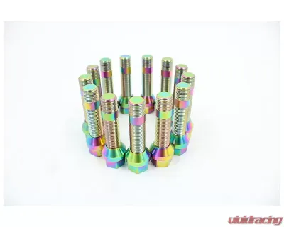 VTT M14/M12 Titanium Wheel Stud Kits Full M14x1.5 Burnt 20pcs - VTT-TI-STUD-20-145-BURN-1
