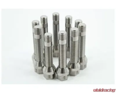 VTT M14/M12 Titanium Wheel Stud Kits Full M12x1.5 Raw 20pcs - VTT-TI-STUD-20-125-RAW-1