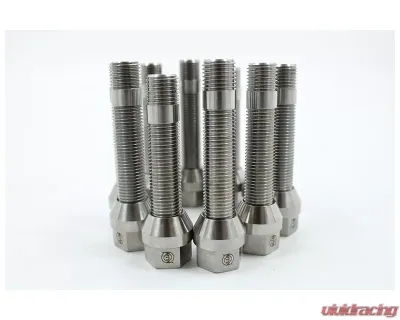 VTT M14/M12 Titanium Wheel Stud Kits Full M12x1.5 Raw 20pcs - VTT-TI-STUD-20-125-RAW-1