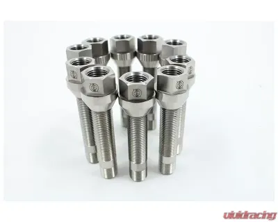 VTT M14/M12 Titanium Wheel Stud Kits Full M12x1.5 Raw 20pcs - VTT-TI-STUD-20-125-RAW-1