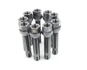 VTT M14/M12 Titanium Wheel Stud Kits Full M12x1.5 Black 20pcs