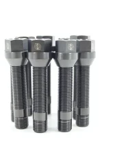 VTT M14/M12 Titanium Wheel Stud Kits Full M12x1.5 Black 20pcs                                     - VTT-TI-STUD-20-125-BLK-1 - Image 3