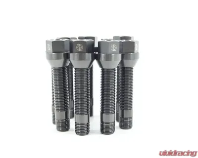 VTT M14/M12 Titanium Wheel Stud Kits Full M12x1.5 Black 20pcs - VTT-TI-STUD-20-125-BLK-1