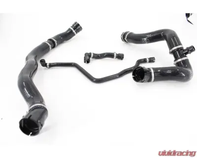VTT Black Silicone Coolant Hoses Full Hose Kit Billet BMW B58 F2X | F3X 2014-2019 - VTT-B58-COOLANT-FULL-BLK