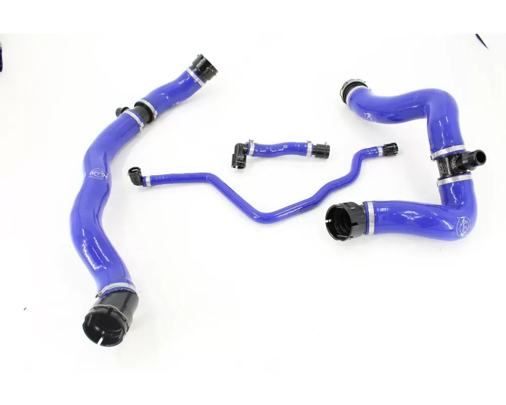 VTT Black Silicone Coolant Hoses Lower Radiator Hose Billet BMW B58 F2X | F3X 2014-2019 - VTT-B58-COOLANT-LOWER-BLK