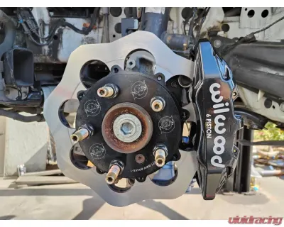 VTT 6 Piston Black Scalloped Ultimate Front Drag Brake Kit BMW E | F Series - VTT-BMW-FRONT-BRAKE-BLK-2-2