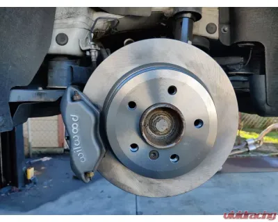 VTT Silver Dyna-Lite Plain Rotor Rear Drag Brake Conversion Kit BMW E9 | 8X - VTT-BRAKE-E9X-1-SIL-1