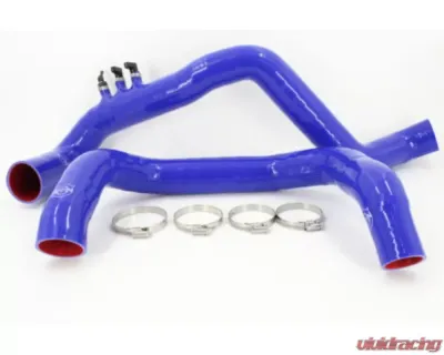 VTT Black One Piece 6 Ply Silicone Charge Pipes Honda Civic 10th Gen 2016-2021 - VTT-CIVIC-SIL-CP-BLK