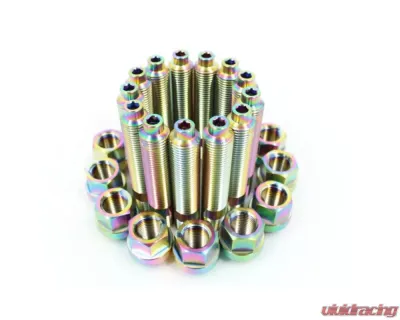 VTT M14x1.5 Black Titanium Wheel 10 Stud kits - VTT-TI-STUD-10-145-BLK-1