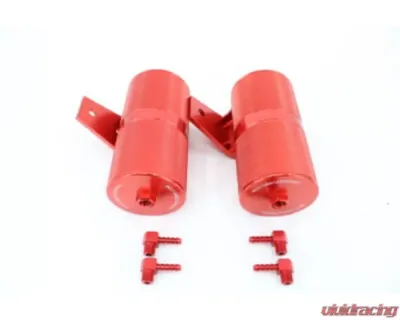 VTT Red Billet Vacuum (Boost Control) Tanks BMW N54 - VTT-VACUUM-CAN-RED