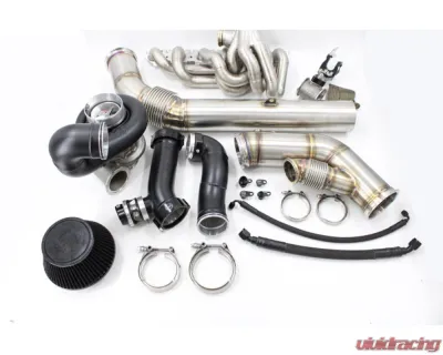 VTT FAB B58 Factory Control EWG Top Mount Single Turbo Kit w/ PTE Gen2 6870 & Mid-Frame T4 V-Band .81 Housing - VTT-FAB-B58-SINGLE-PTE-G2-6870-81-1