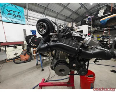 VTT FAB B58 Factory Control EWG Top Mount Single Turbo Kit w/ PTE Gen2 6870 & Mid-Frame T4 V-Band .81 Housing - VTT-FAB-B58-SINGLE-PTE-G2-6870-81-1
